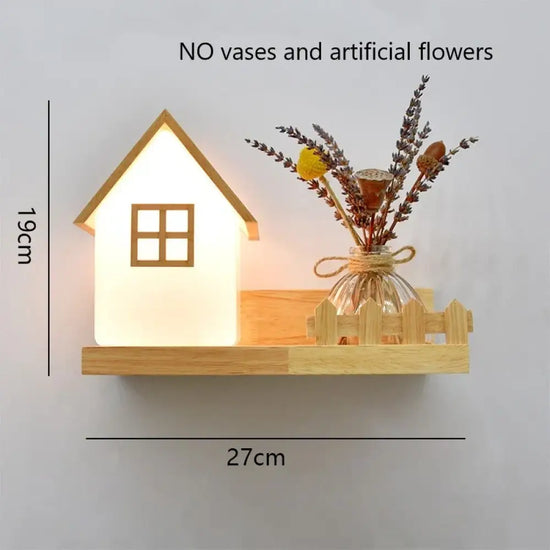 Applique Murale Led Bois Déco Nature Scandinave F Gauche Chambre
