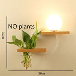 Applique Murale Led Bois Déco Nature Scandinave G Blanc À Droite Chambre