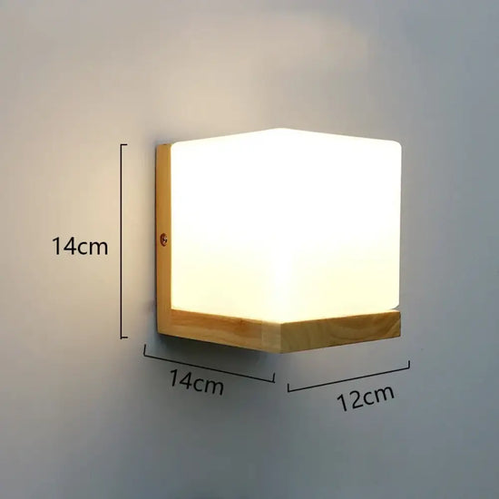 Applique Murale Led Bois Déco Nature Scandinave Un Chambre