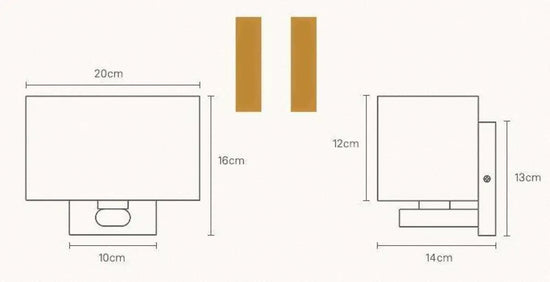 Applique Murale Led Bois Design Élégant Arrondi Chambre