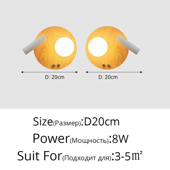 Applique Murale Led Bois Original Ambiance Zen Chambre