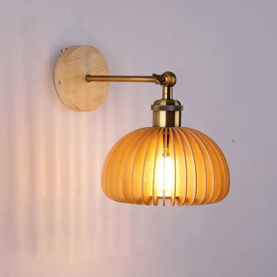 Applique Murale Led Bois Zen Naturel Chambre