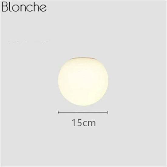 Applique Murale Led Boule Design Contemporain Verre 15Cm Chambre