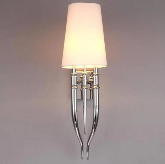 Applique Murale Led Chromée Élégante Contemporaine. Chambre