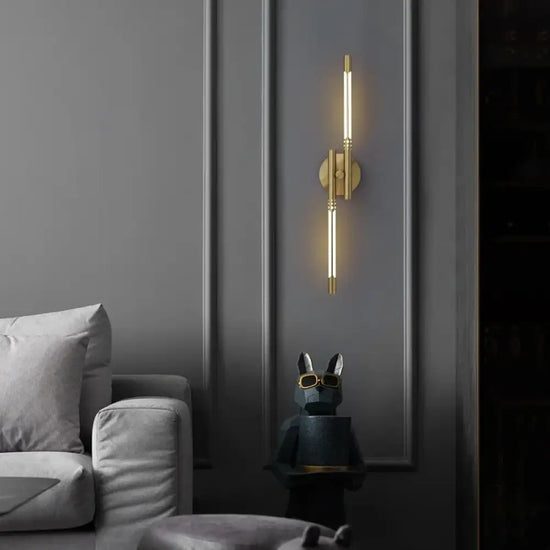 Applique Murale Led Contemporaine Cuivre Élégante Applique Chambre