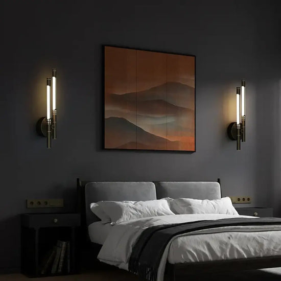 Applique Murale Led Contemporaine Cuivre Élégante Applique Chambre