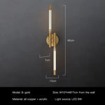 Applique Murale Led Contemporaine Cuivre Élégante Style B-Or / 3 Couleurs De Gradation Applique