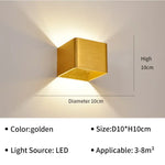 Applique Murale Led Contemporaine D’ambiance Chic. Or 10Cm / Feu Tricolore Applique Chambre