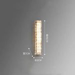 Applique Murale Led Cristalline Design Contemporain 45 Cm Chambre