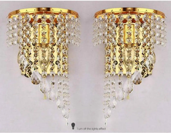 Applique Murale Led Cristalline Élégante Design Chambre