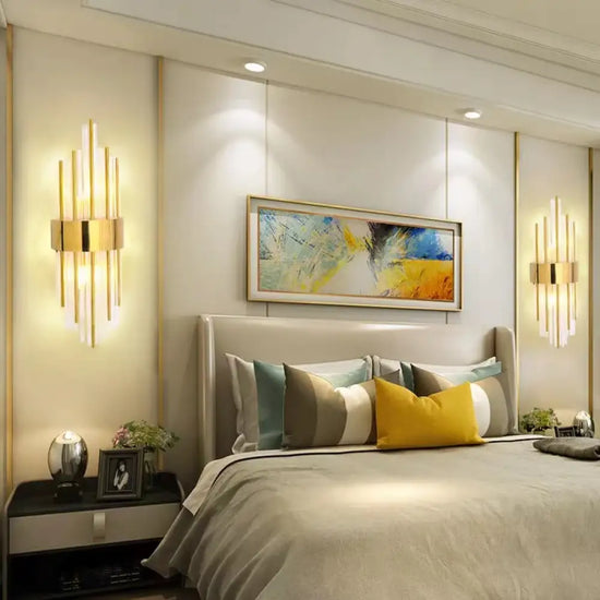 Applique Murale Led Cristalline Scandinave Luxueuse Chambre