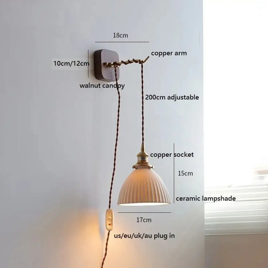 Applique Murale Led Cuivre Design Élégant Eu Us Uk Au Plug In / 4W (Max100W) Chambre