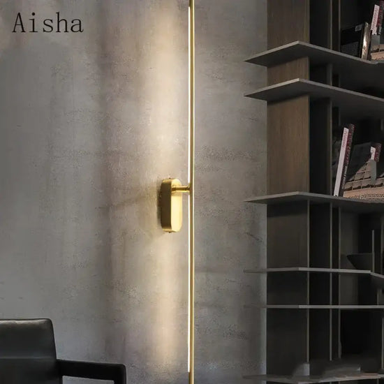 Applique Murale Led Cuivre Scandinave Élégant Chambre