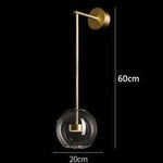 Applique Murale Led Cylindrique Dorée Élégante B / Froide Chambre