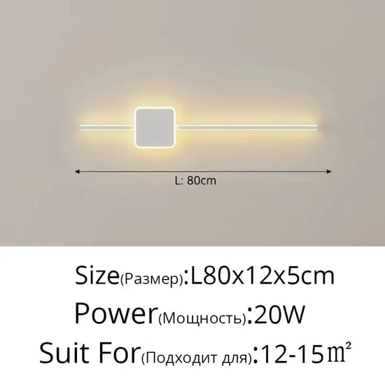 Applique Murale Led Design Contemporain Chic. Chambre