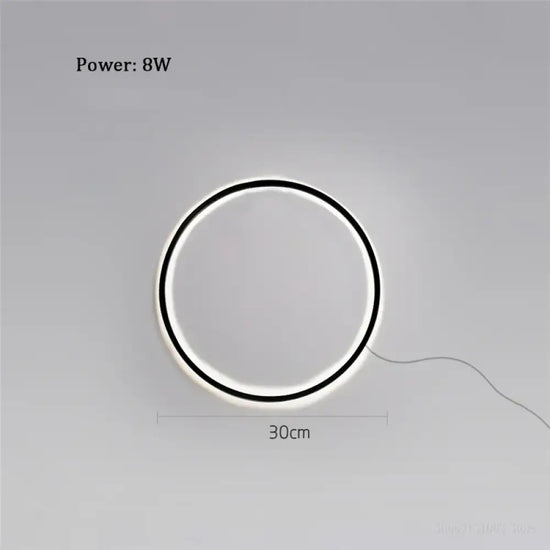 Applique Murale Led Design Élégant Contemporain. 30 Cm / Lumière À 3 Couleurs Chambre