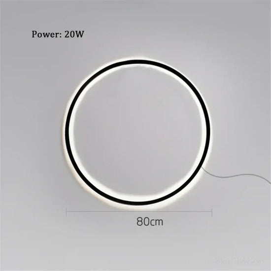 Applique Murale Led Design Élégant Contemporain. 80Cm / Lumière Chaude Chambre