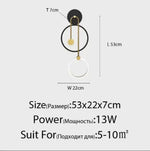 Applique Murale Led Design Élégant Intérieur 53X22X7Cm 13W / Blanc Froid Pas De Télécommande