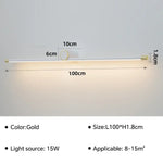 Applique Murale Led Design Élégant Lecture. 100Cm Blanc G / Chaud Chambre