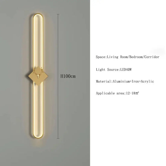 Applique Murale Led Design Élégant Lumineux. Chambre