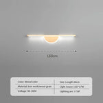 Applique Murale Led Design Élégant Minimaliste. Lwl128 60Cm Bois / Blanc Froid Chambre