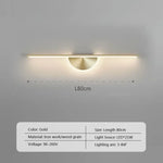 Applique Murale Led Design Élégant Minimaliste. Lwl128 80Cm Or / Blanc Froid Chambre