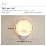 Applique Murale Led Design Élégant Minimaliste Type C Blanc / Chaud Chambre