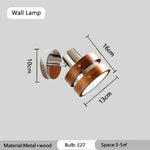 Applique Murale Led Design Élégant Vintage. / 3 Température De Couleur Chambre