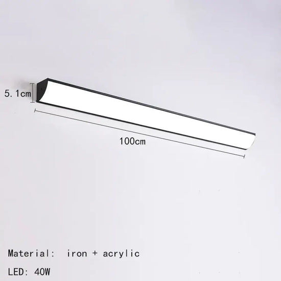 Applique Murale Led Design Épuré Élégant 100 Cm / Lumière Blanche Chambre