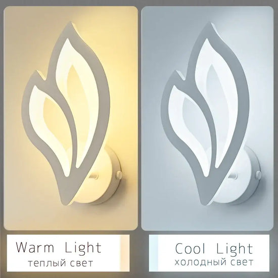 Applique Murale Led Design Feuille Lumineuse. Applique Chambre