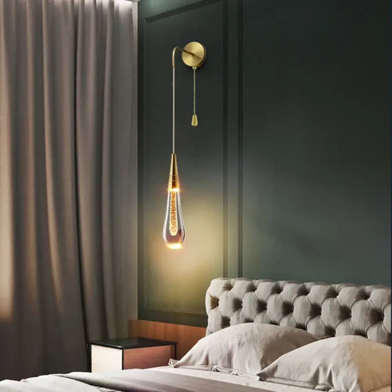 Applique Murale Led Design Goutte Eau Moderne Chambre