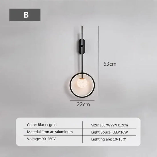 Applique Murale Led Design Lumineux Contemporain B / Blanc Tricolore-No Rc Chambre
