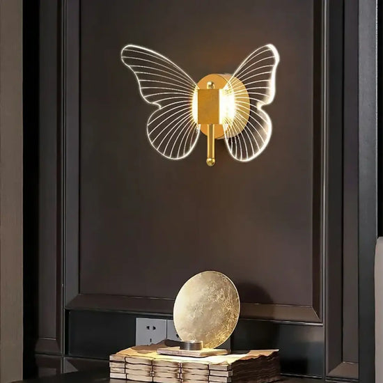 Applique Murale Led Design Lumineux Papillon. Chambre