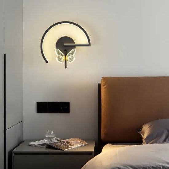 Applique Murale Led Design Lumineux Papillon. Chambre