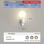 Applique Murale Led Design Minimaliste Élégant Blanc / 3 Température De Couleur Applique Chambre