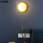Applique Murale Led Design Minimaliste Verre Chambre