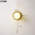 Applique Murale Led Design Minimaliste Verre Chambre