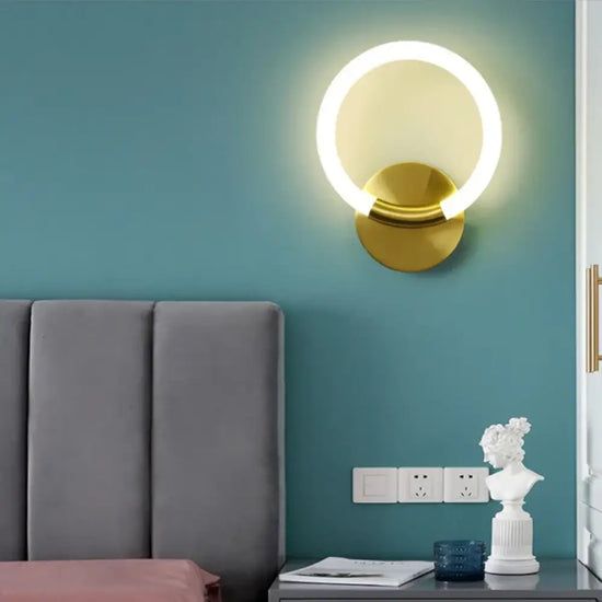 Applique Murale Led Design Moderne Élégant Chambre