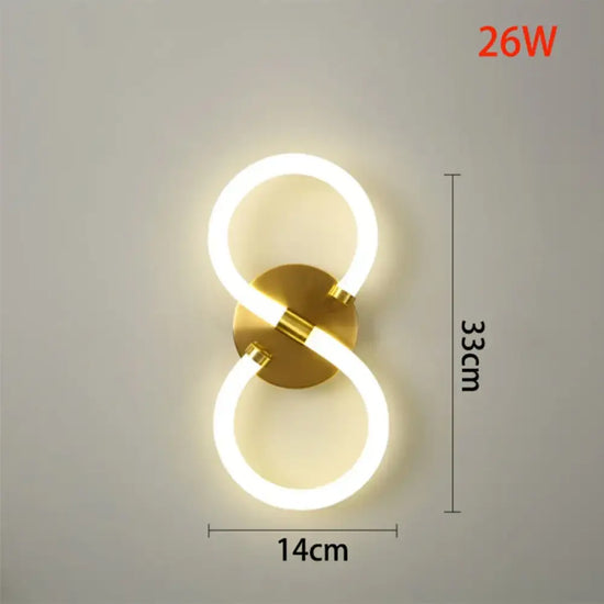 Applique Murale Led Design Moderne Élégant Huit Styles / Blanc Chaud (2700-3500K) Chambre