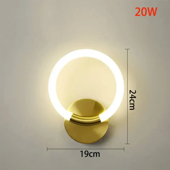 Applique Murale Led Design Moderne Élégant Style Rond / Blanc Chaud (2700-3500K) Chambre