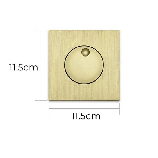 Applique Murale Led Design Pivotante Élégante. Carré De Bronze / Blanc Chaud (2700-3500K) Chambre