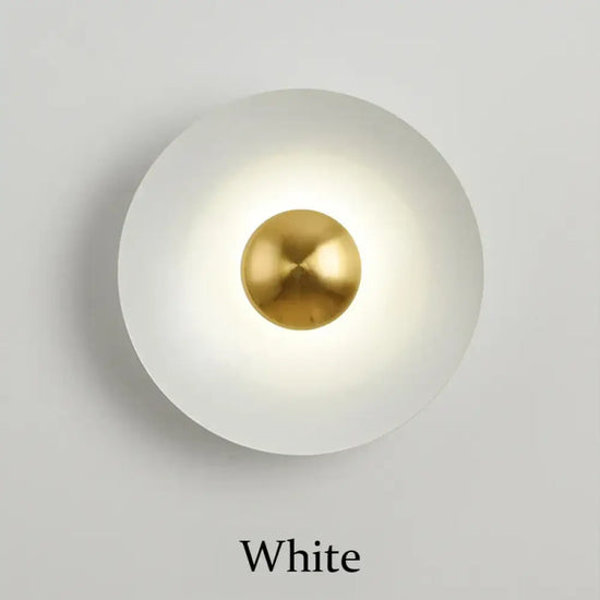 Applique Murale Led Design Scandinave Élégante Blanc / Dia300Xt80Mm Frais Naturel Chaud | 10W