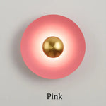Applique Murale Led Design Scandinave Élégante Rose / Dia300Xt80Mm Frais Naturel Chaud | 10W Chambre