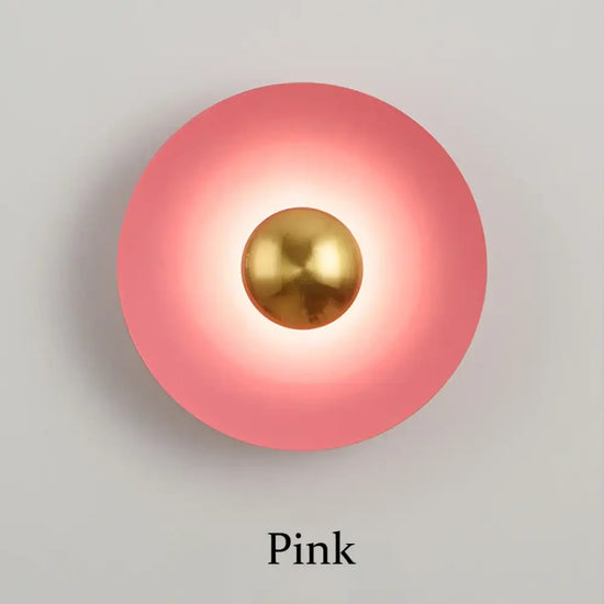Applique Murale Led Design Scandinave Élégante Rose / Dia300Xt80Mm Frais Naturel Chaud | 10W Chambre