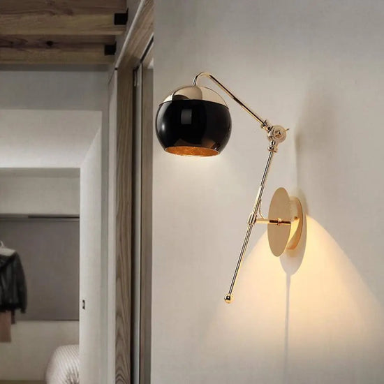 Applique Murale Led Dorée Ajustable Luminaire Doré