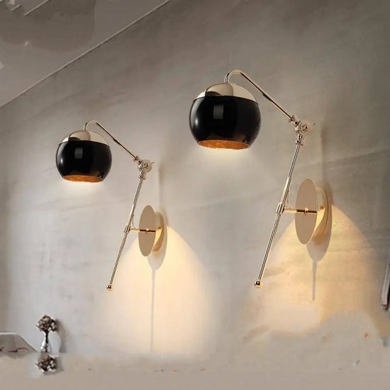 Applique Murale Led Dorée Ajustable Luminaire Doré