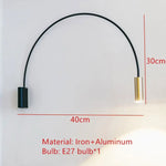 Applique Murale Led Dorée Minimaliste Chic. B-Or / Lumière Chaude Chambre