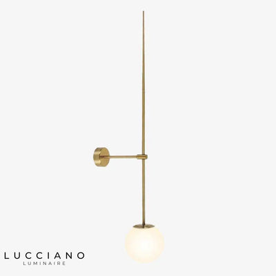 Applique murale LED dorée moderne
