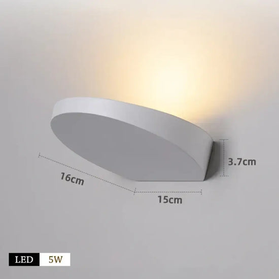 Applique Murale Led Élégante Contemporaine Design. B-Blanc / Blanc Chaud (2700-3500K) Applique