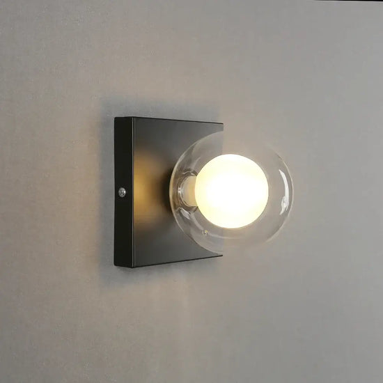 Applique Murale Led Élégante Contemporaine Lumière. Noir B Chambre